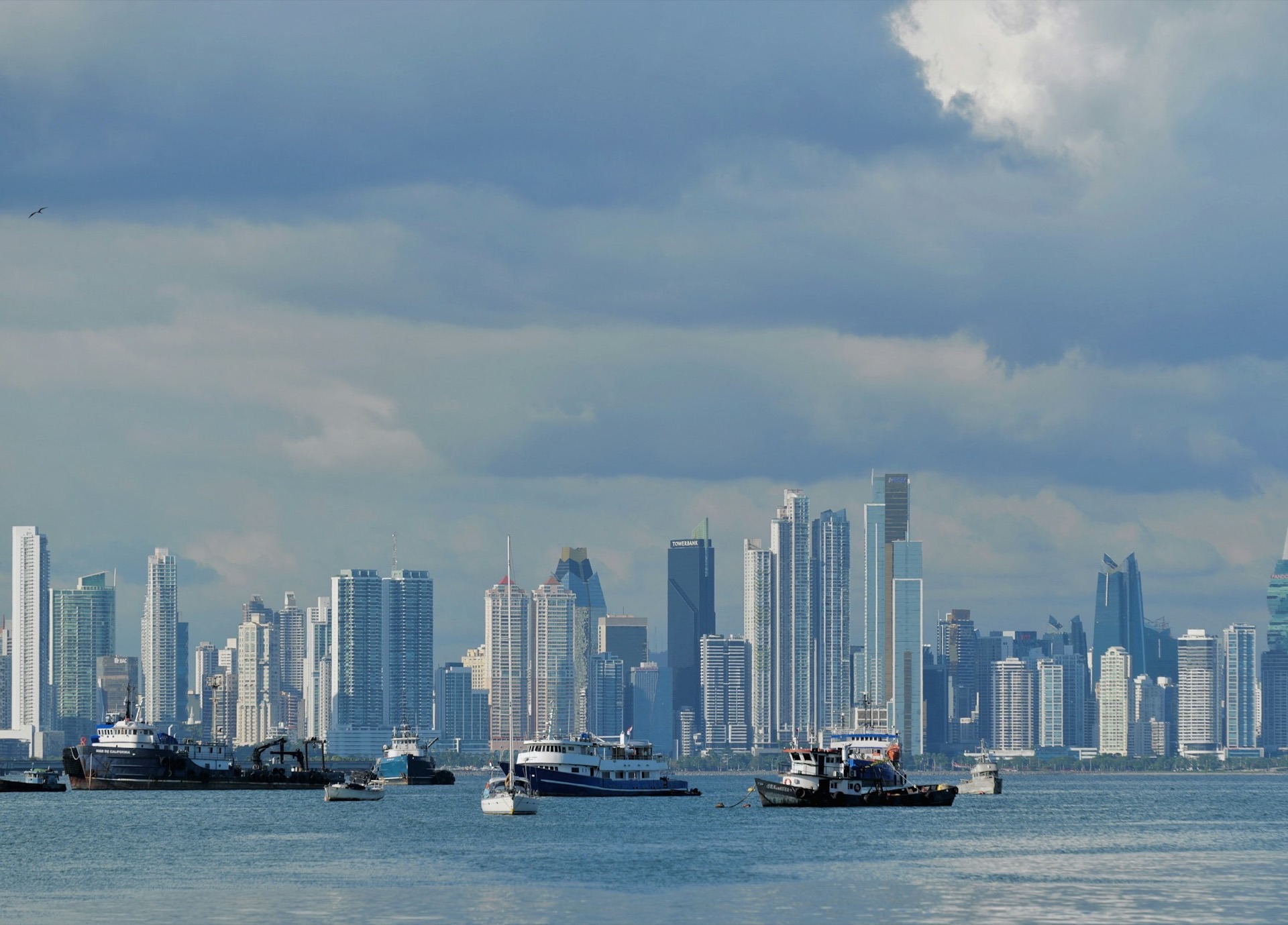 Panama City skyline from the bay